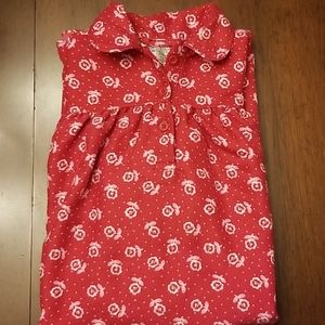 Pottery Barn Kids Girls Red Flower Dress